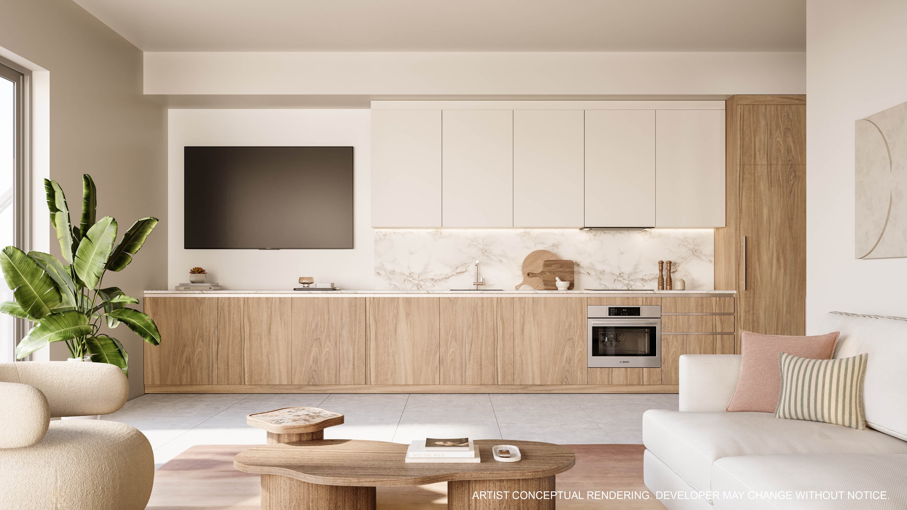 Cocina con electrodomésticos Bosch en NoBe PARC